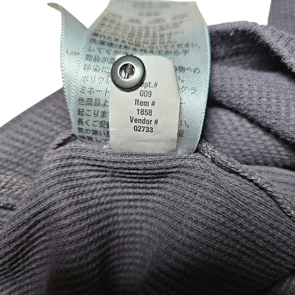 Eddie Bauer Womens size XL Thermal Henley Top Lace/Button Neckline Waffle Y2K - Picture 7 of 11
